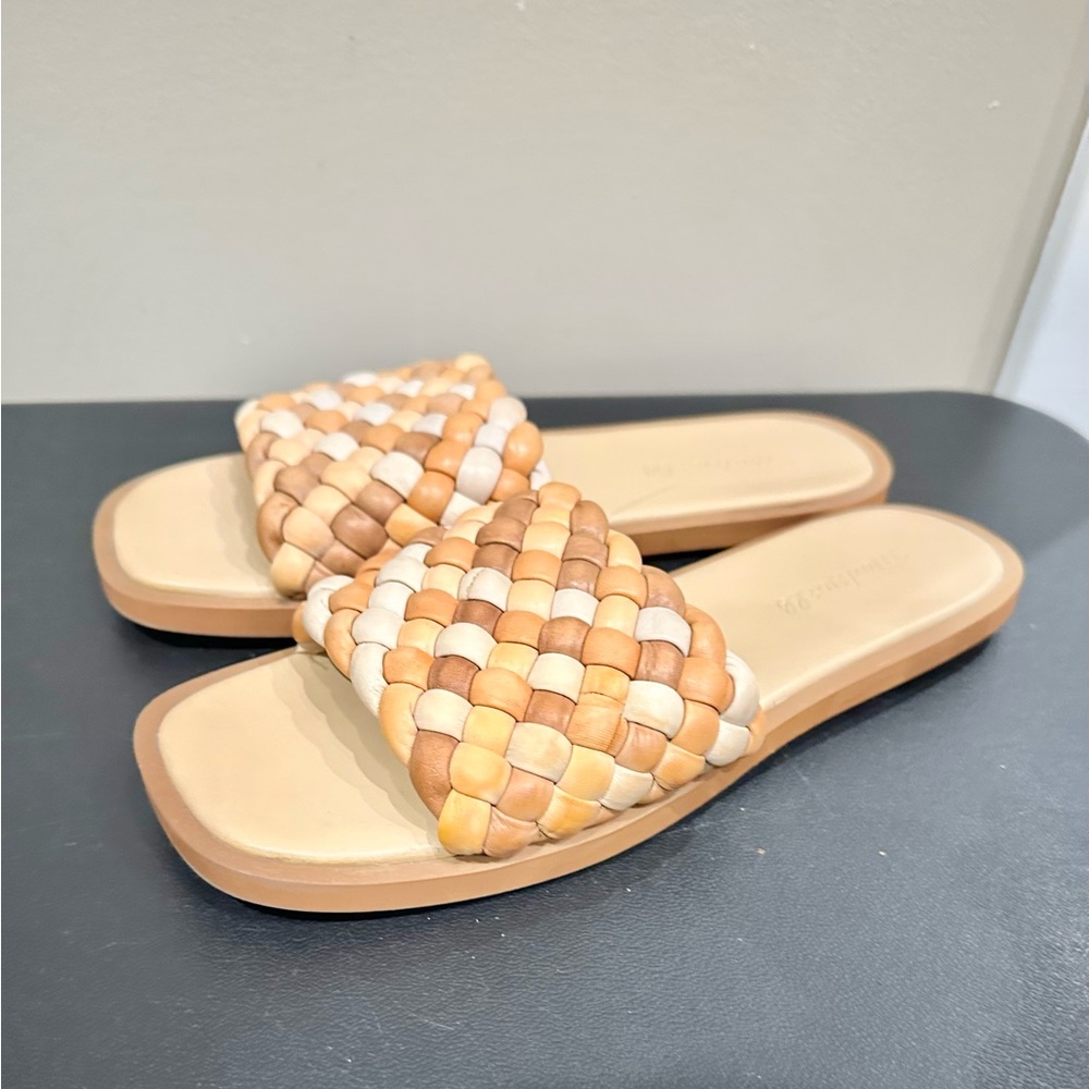 Madewell Braided Slides. Ladies 7